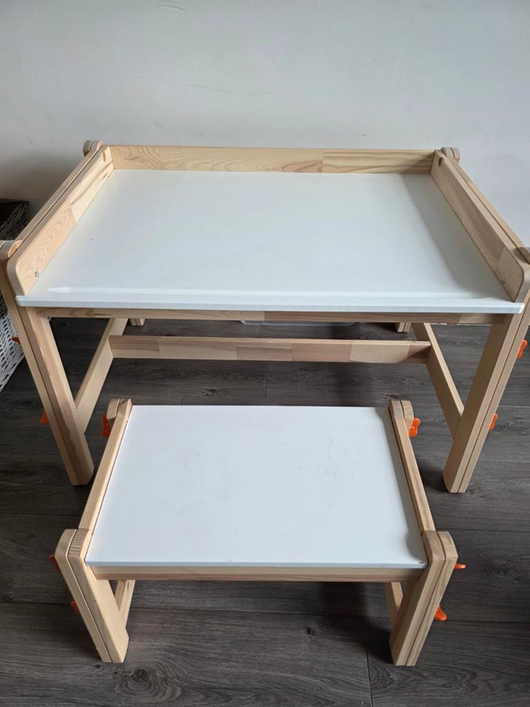 Te koop: ikea filsat  kindertafel en stoel set, Kinderen en Baby's, Kinderkamer | Tafels en Stoelen, Ophalen, Zo goed als nieuw