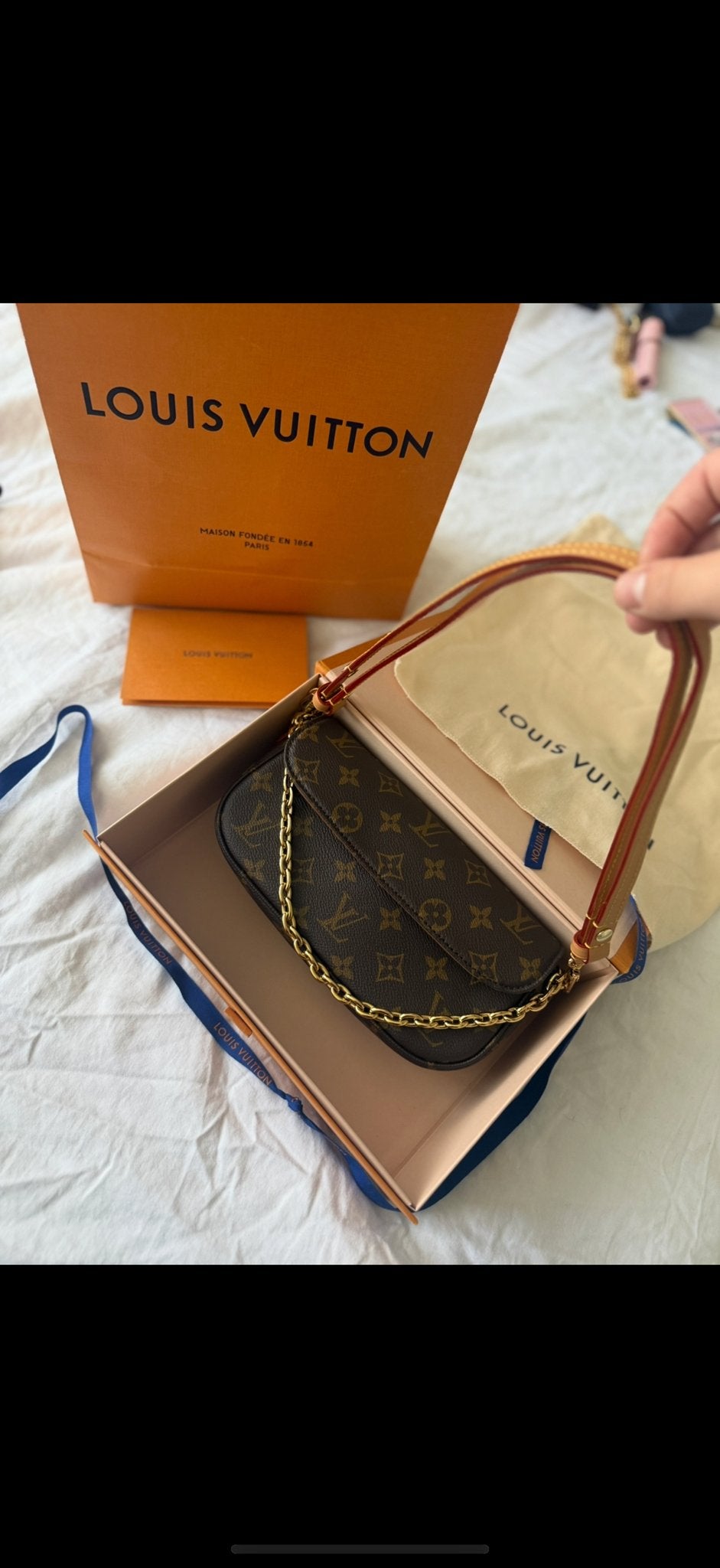 Louis Vuitton tas, Ophalen of Verzenden, Zo goed als nieuw, Bruin, Schoudertasje