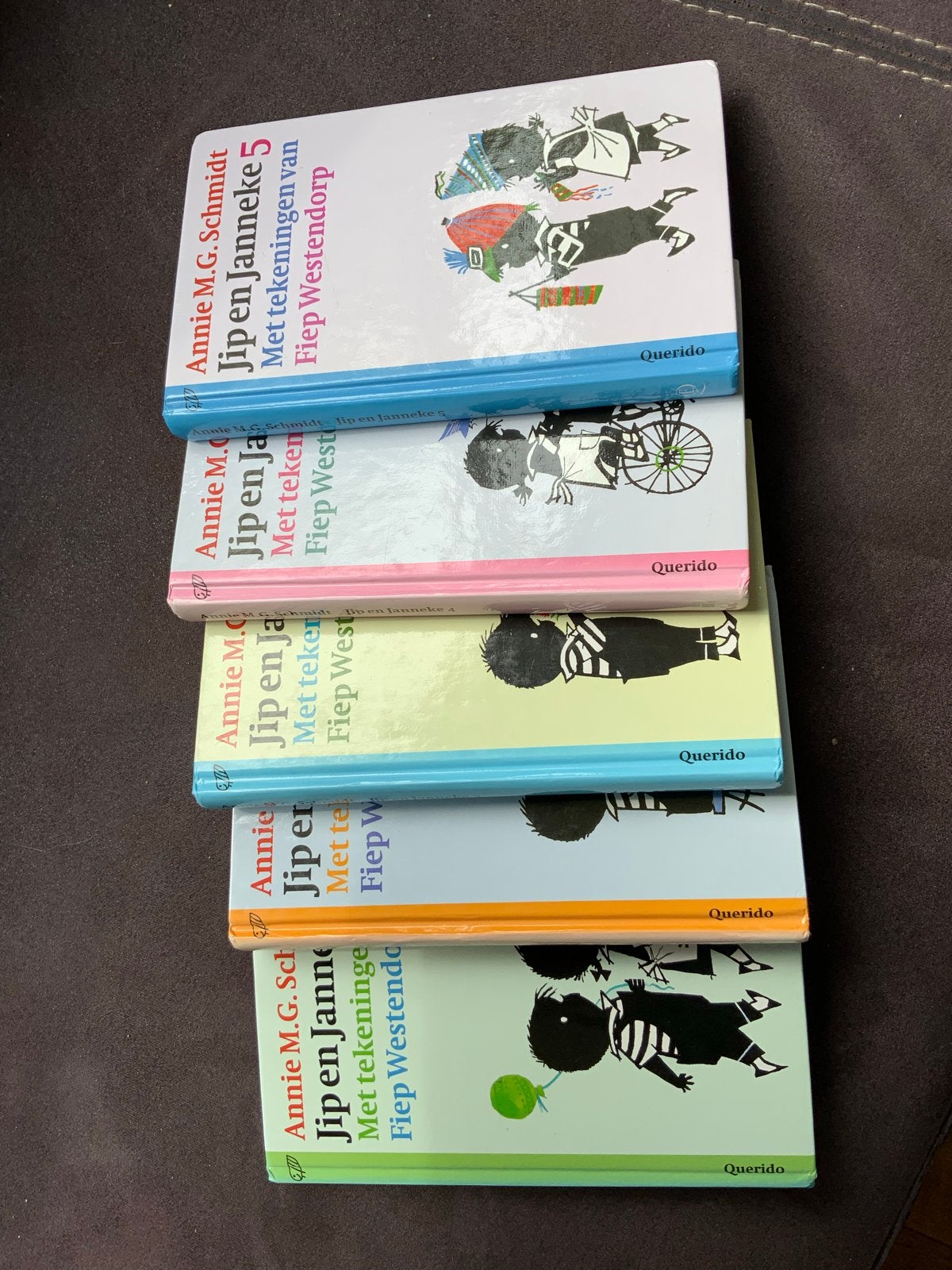 Jip en Janneke Boekenset - Annie M.G. Schmidt (5 delen), Boeken, Fictie algemeen, Jongen of Meisje, Ophalen of Verzenden, Zo goed als nieuw