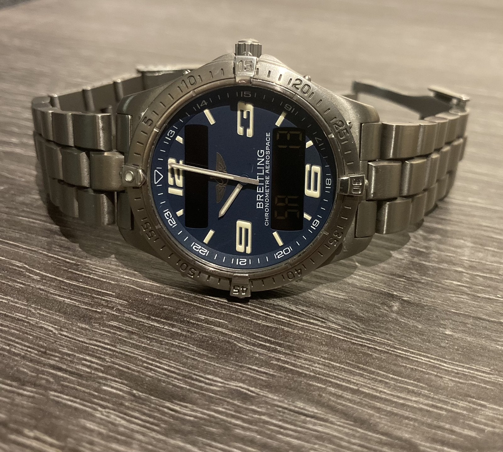 Breitling Aerospace NL geleverd 02-2004, Sieraden, Tassen en Uiterlijk, Horloges | Heren, Overige materialen, Breitling, Polshorloge