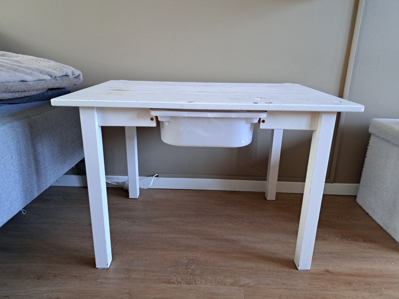 Leuke speeltafel met opbergla, Ophalen, Gebruikt