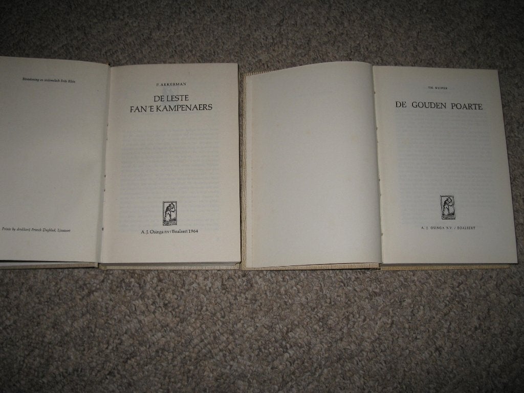 8 Friese / Fryske boeken van de KFFB jaren 60., Boeken, Ophalen of Verzenden, Gelezen