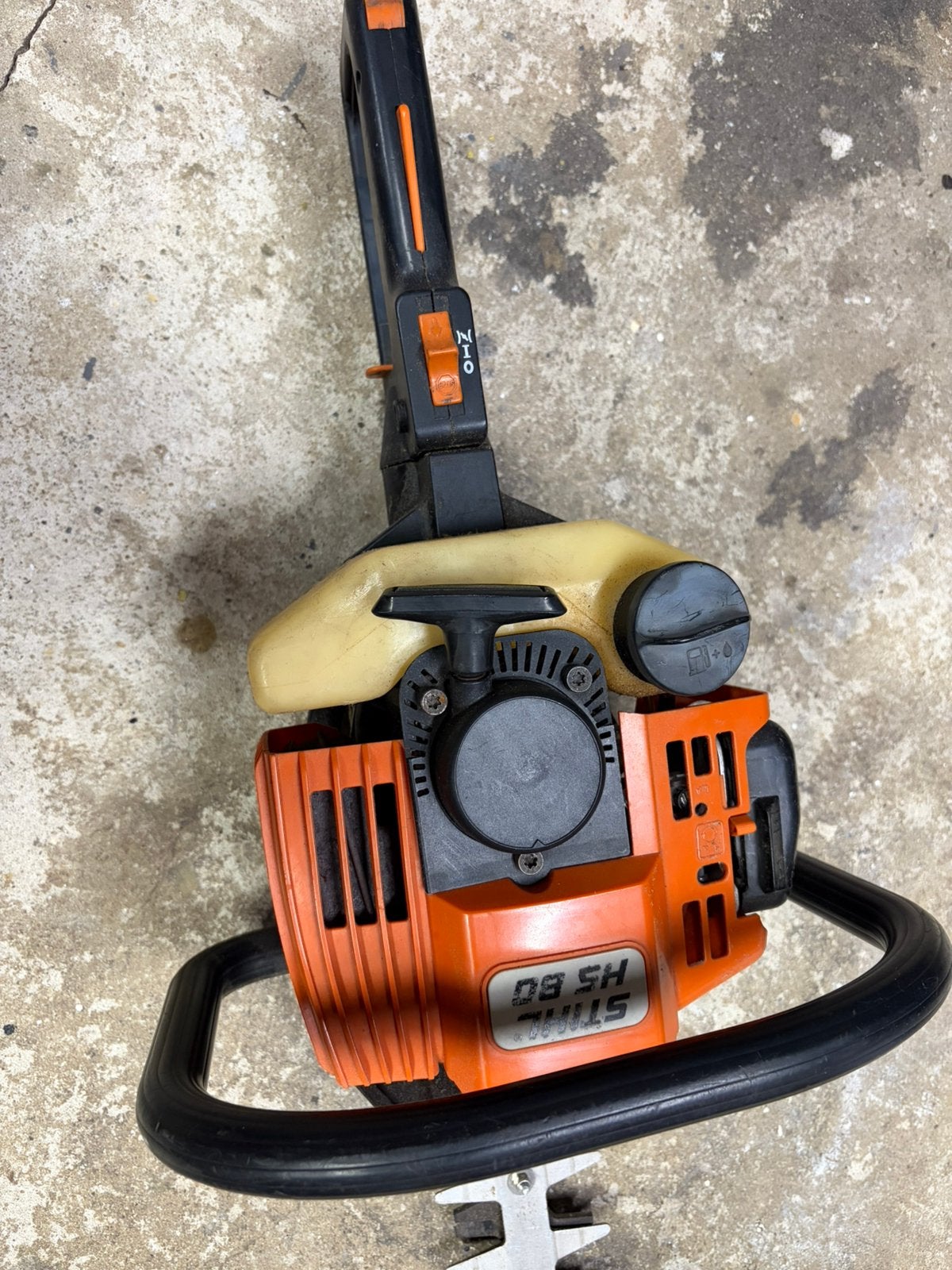Stihl heggenschaar., Tuin en Terras, Ophalen, Gebruikt, Benzine