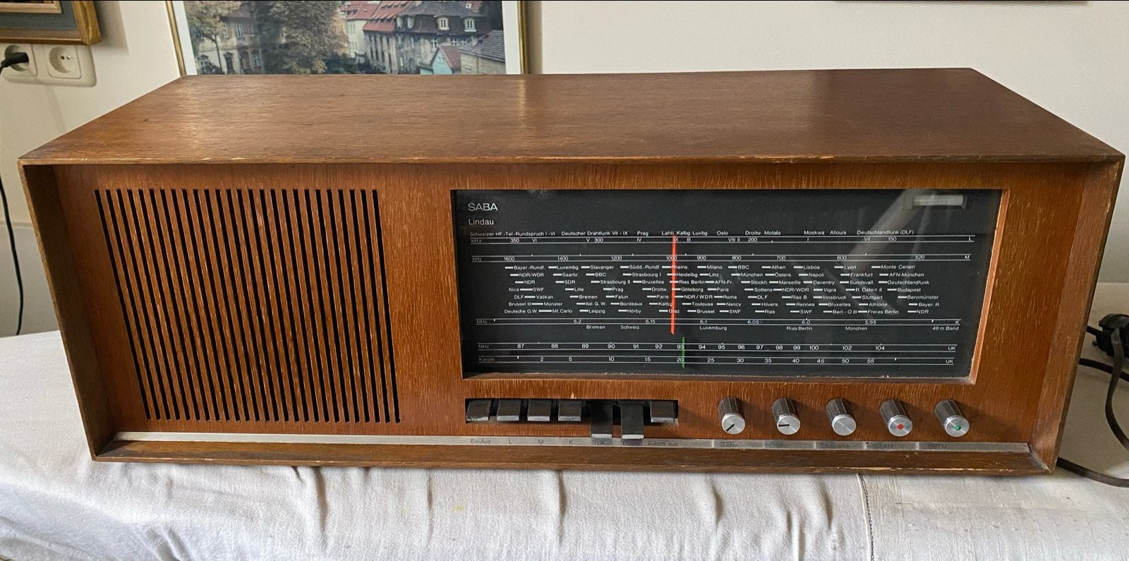 Vintage Saba Radio - Werkend exemplaar voor de liefhebber, Audio, Tv en Foto, Ophalen, Gebruikt, Radio