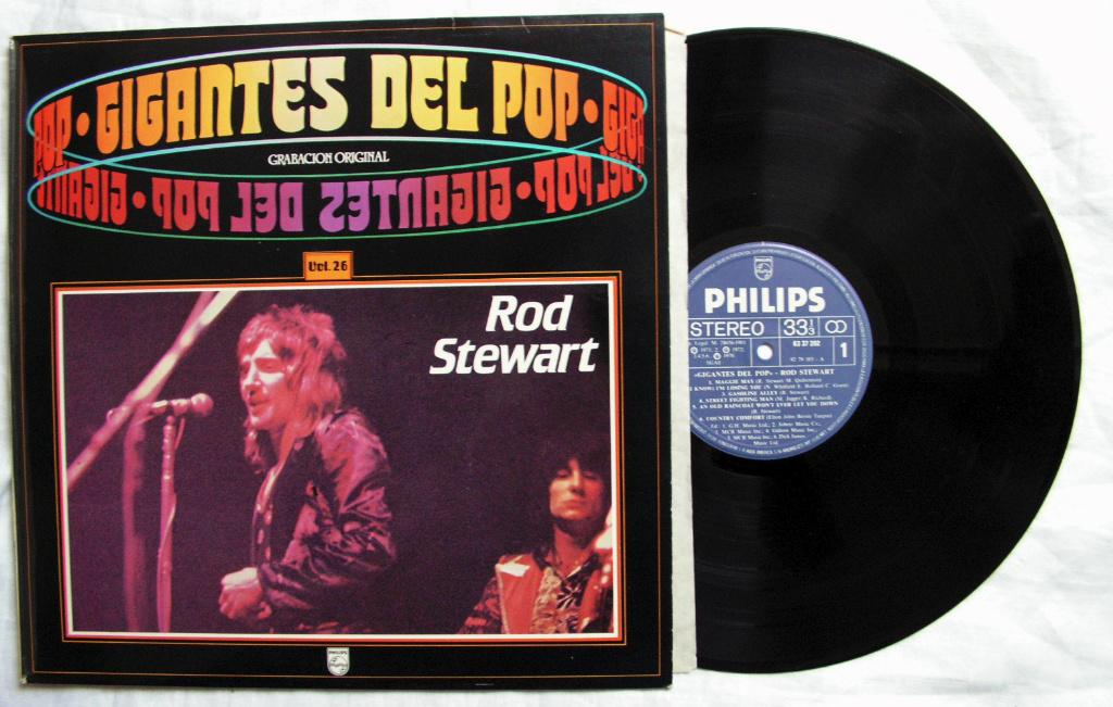Rod Stewart – Gigantes Del Pop Vol. 26 12 nrs LP 1981 ZGAN, 1980 - 1989, Ophalen of Verzenden, Zo goed als nieuw, Inclusief binnenhoes