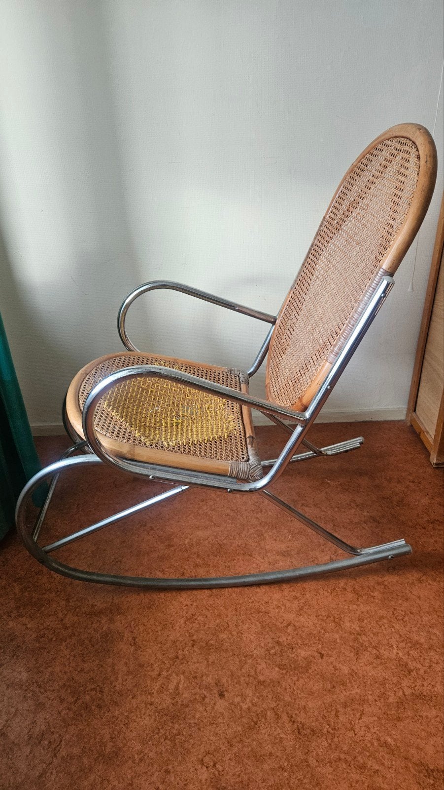 Zeldzame Thonet ?  chroom buizen schommelstoel, Ophalen