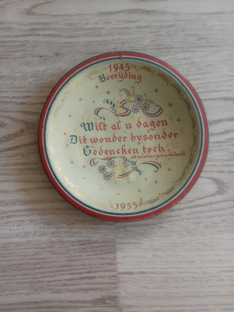 Herdenkingsbordje 10 jaar Bevrijding 1945-1955, Ophalen of Verzenden