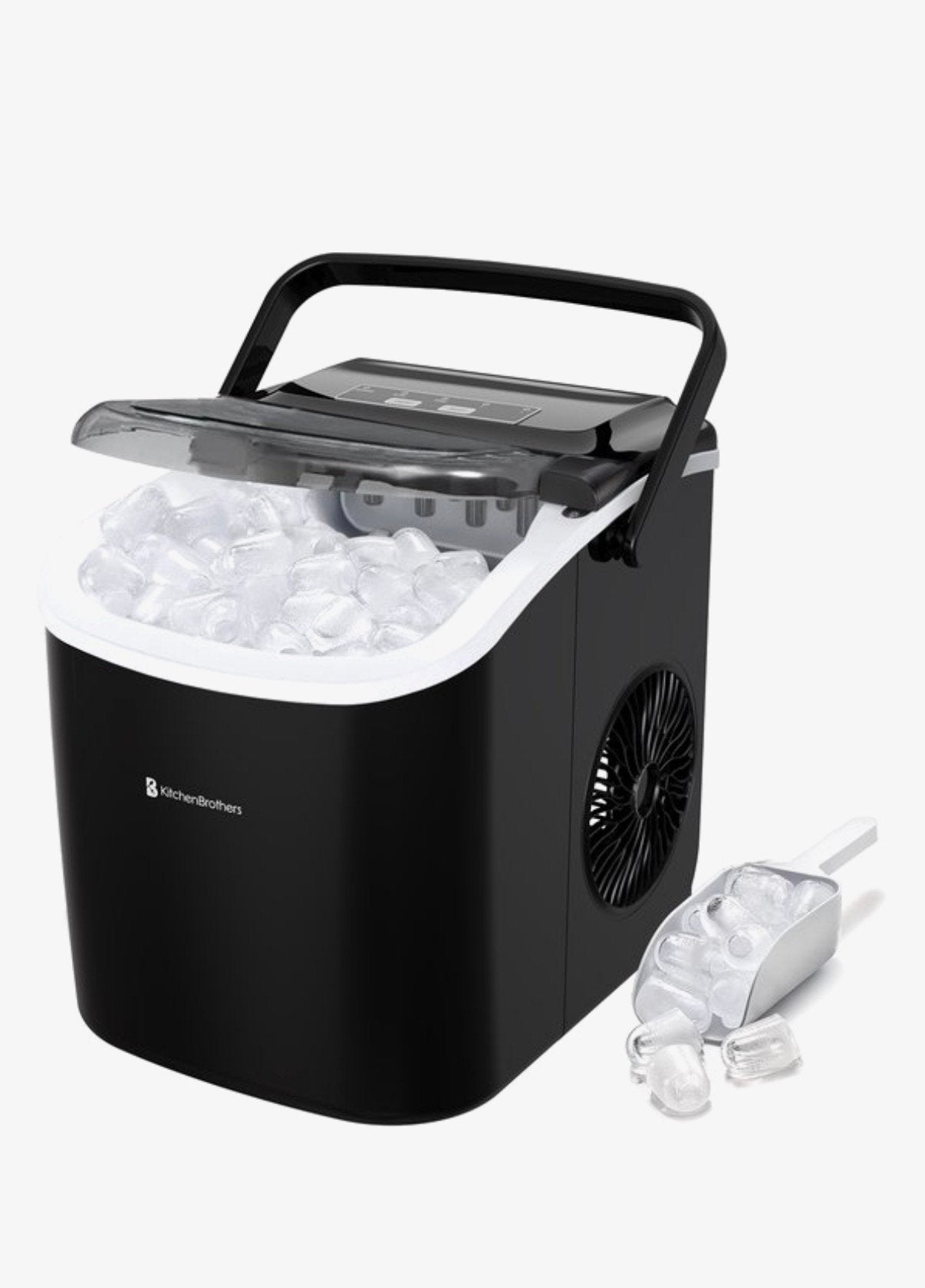 KitchenBrothers IJsblokjesmachine - Zwart, Witgoed en Apparatuur, Ophalen, Zo goed als nieuw