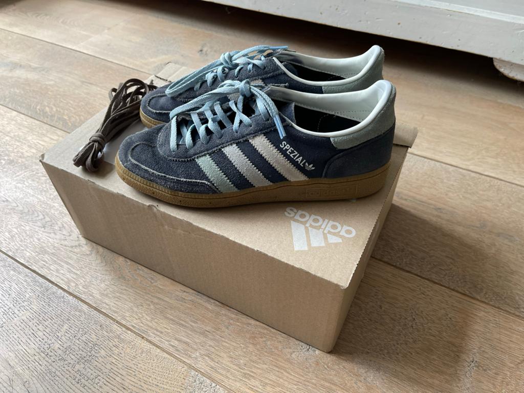 Adidas Handball Spezial - Maat 40 (UK 8) - Gedragen, Ophalen of Verzenden, Gedragen, Blauw