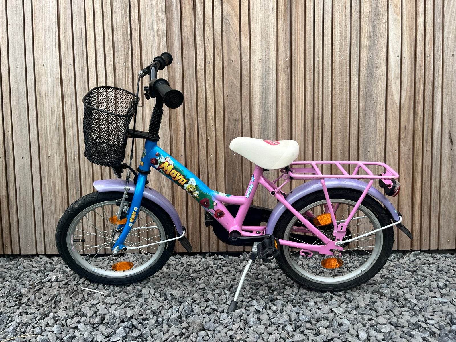 Loekie meisjesfiets 14 inch - Maya de Bij, Fietsen en Brommers, Ophalen, Terugtraprem, Gebruikt, 14 inch of minder