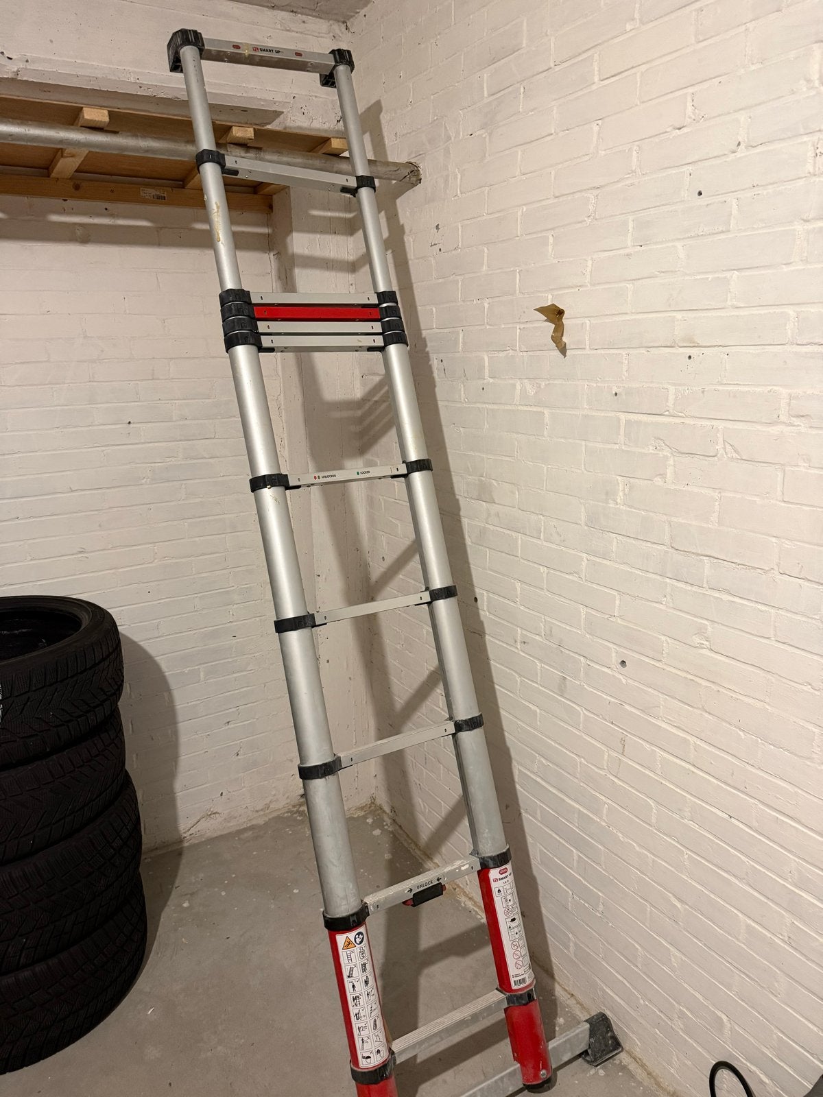 Altrex Smart Up Go Telescoop ladder, Ophalen, Gebruikt, Ladder, Opvouwbaar of Inschuifbaar