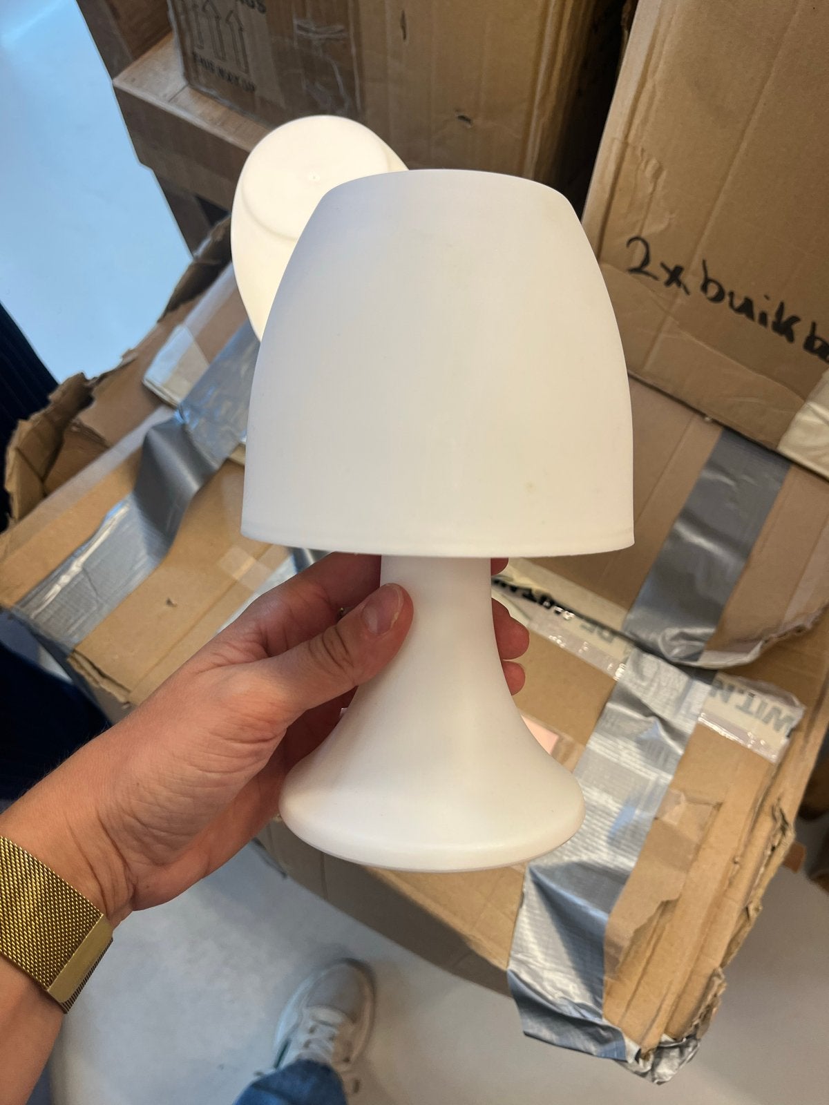 Partij van 66 Witte Sfeerlampen - Ideaal voor Evenementen, Ophalen, Kunststof, Gebruikt, Wit