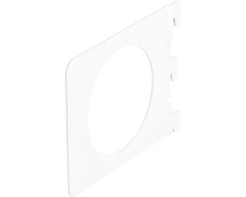 Boekenbeugel voor wandrail wit, Ophalen, 50 tot 100 cm, Wit, Vierkant