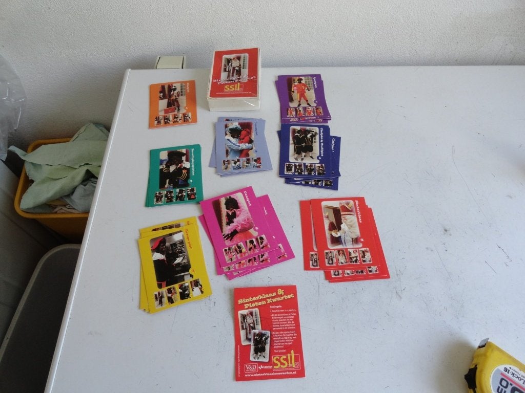 Sinterklaas en Zwarte Pieten kwartet, Ophalen of Verzenden, Gebruikt