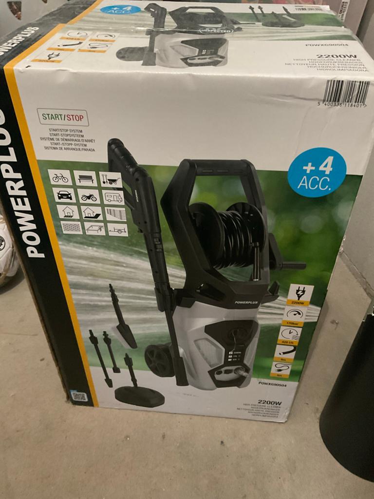 Powerplus Hogedrukreiniger 2200W - Nieuw in doos, Ophalen, Nieuw, Elektrisch, Met autostop en -start