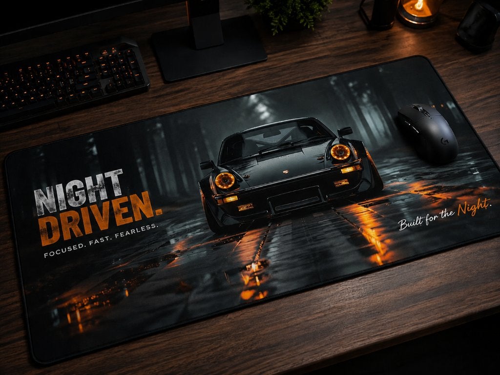 Night Driven – Midnight Edition, Computers en Software, Muismatten, Ophalen of Verzenden, Gaming muismat, Nieuw, VeloShade