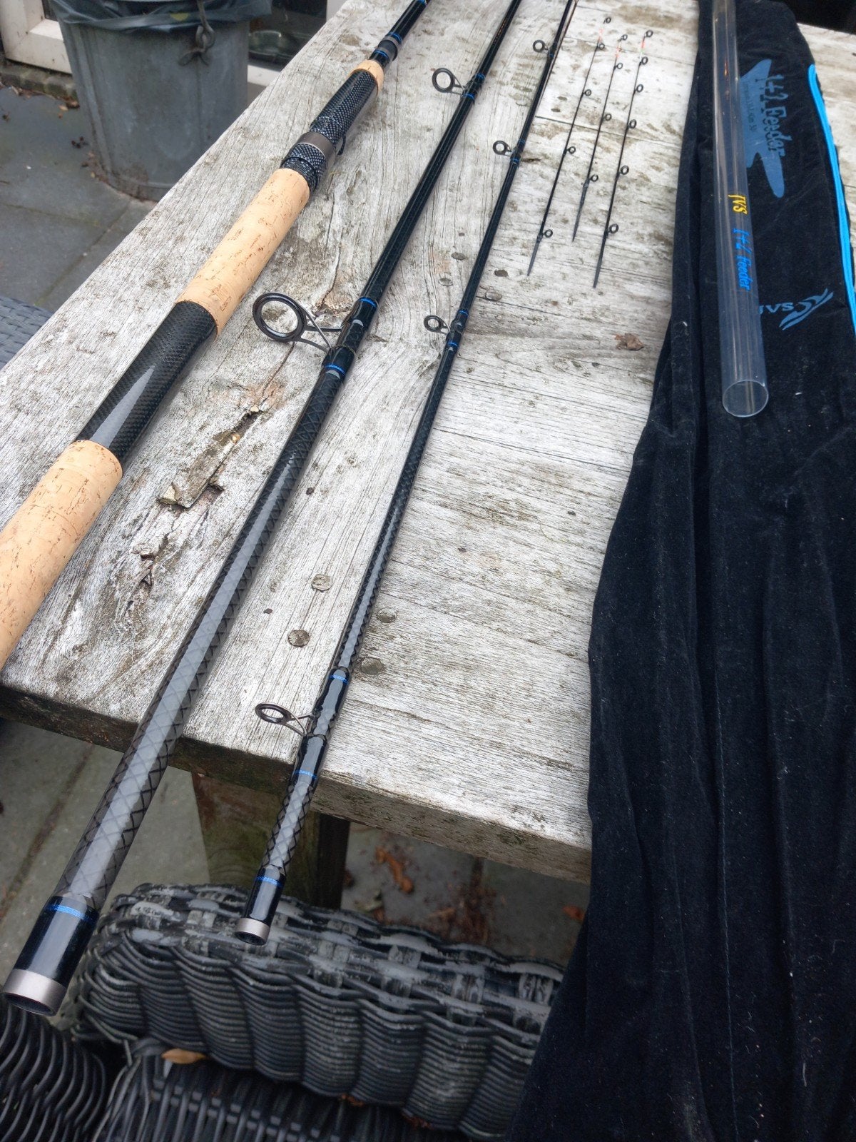 Feeder JVS 1+2 multi....3,30-3,60 meter, Watersport en Boten, Hengelsport | Witvissen, Ophalen of Verzenden, Gebruikt, Werphengel
