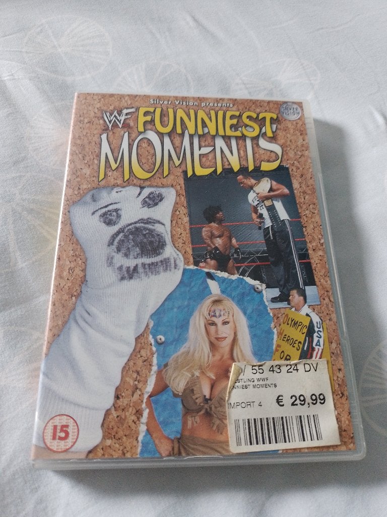 WWF WWE WCW - dvd - Funniest moments - Silver Vision, Vanaf 16 jaar, Ophalen of Verzenden, Gebruikt, Vechtsport
