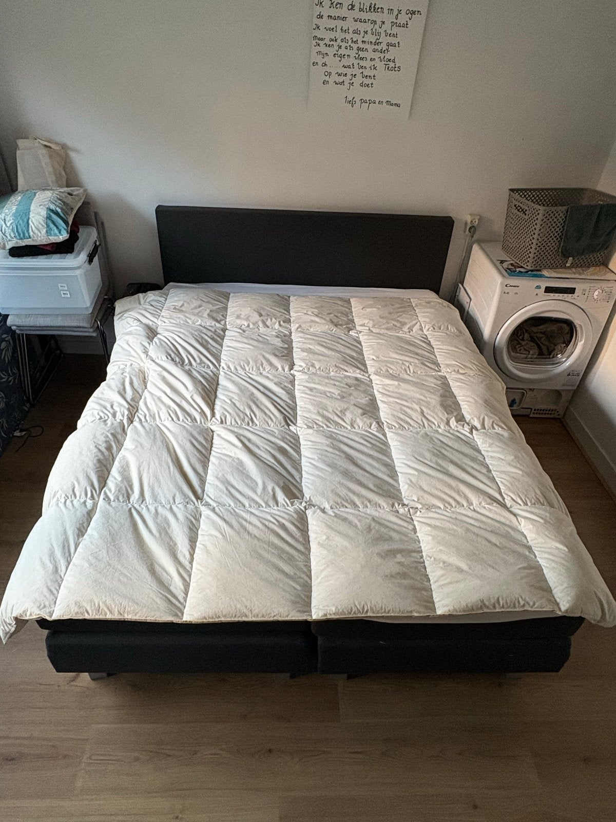 IKEA Hönsbär Dekbed 200x200 - 90% eendenveren, 10% dons, Ophalen, Gebruikt, Tweepersoons, Dons en Veren