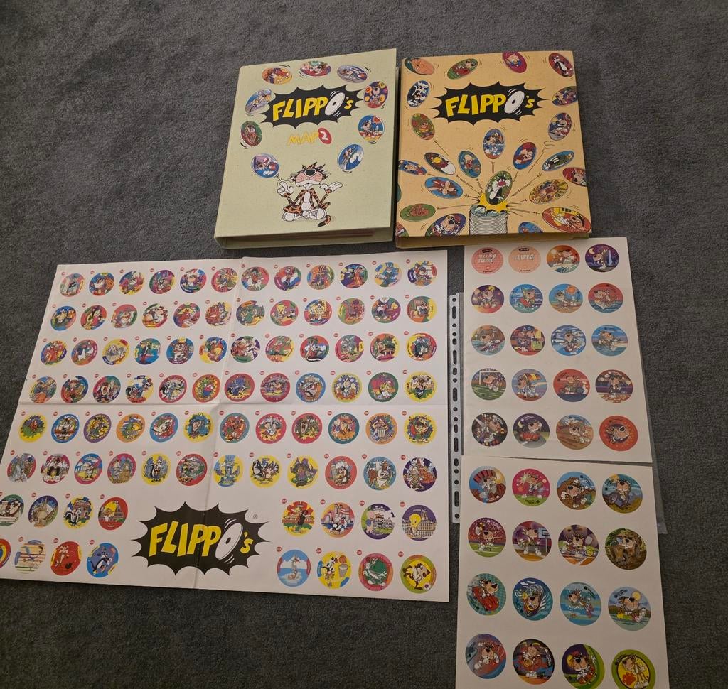 Complete flippo verzameling map  1& 2, Ophalen of Verzenden, Winter, Verzameling, Met verzamelmap(pen)