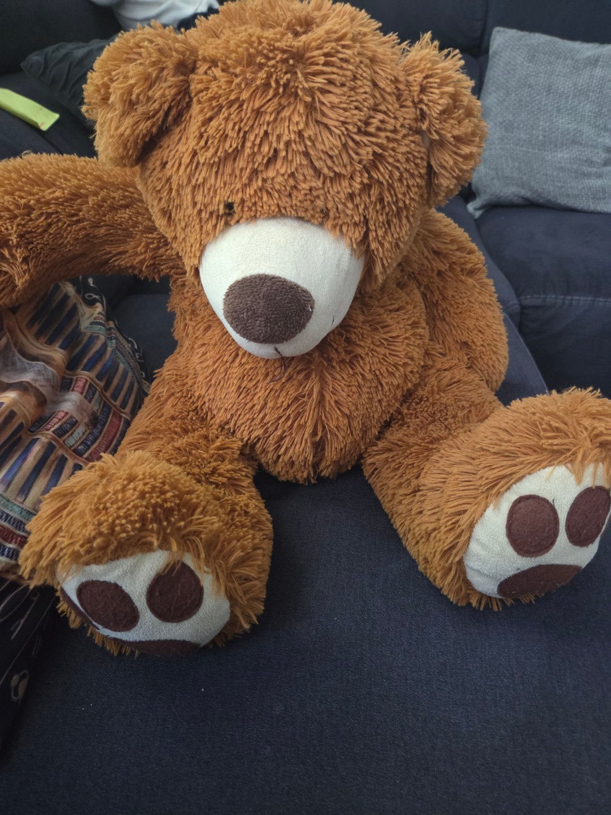 Grote bruine teddybeer - Zo goed als nieuw, Beer, Ophalen of Verzenden, Zo goed als nieuw, Middelgroot (20 tot 80 cm)
