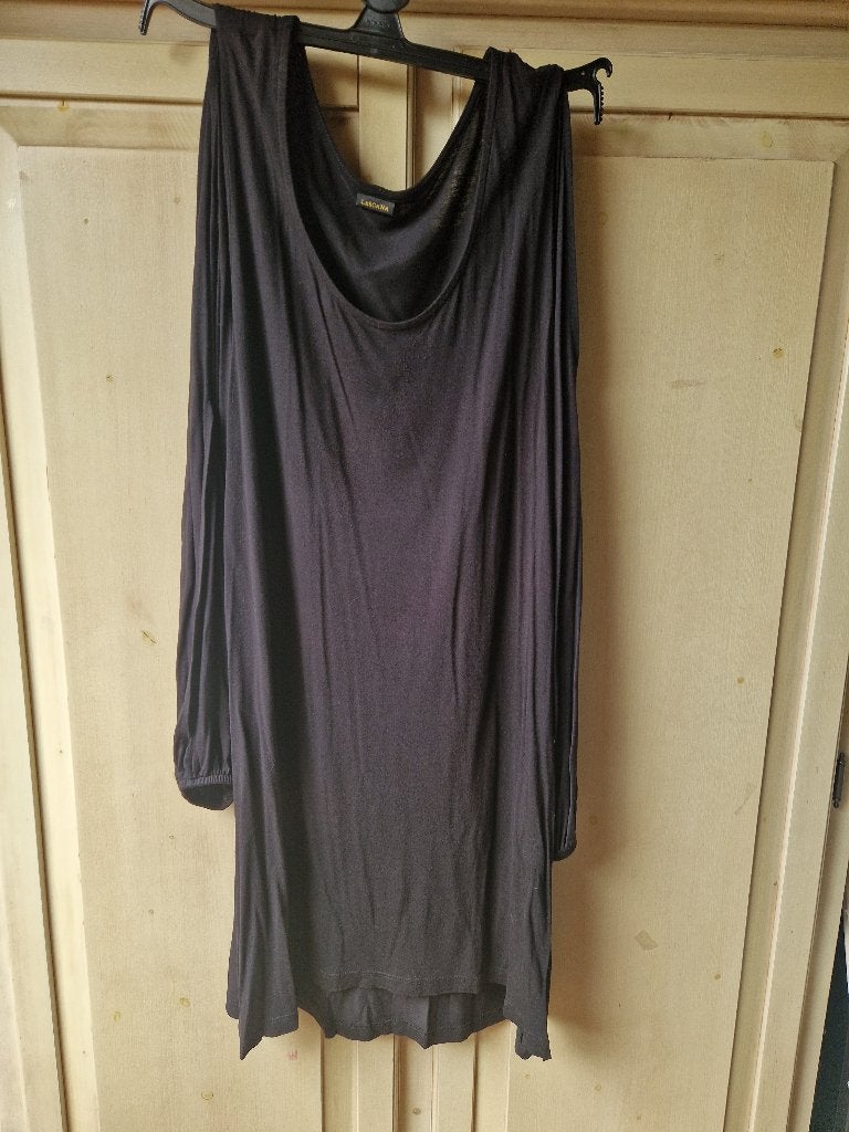 zwarte jurk, Lascana, maat 44/46, Kleding | Dames, Jurken, Lascana, Verzenden, Zwart, Maat 42/44 (L)