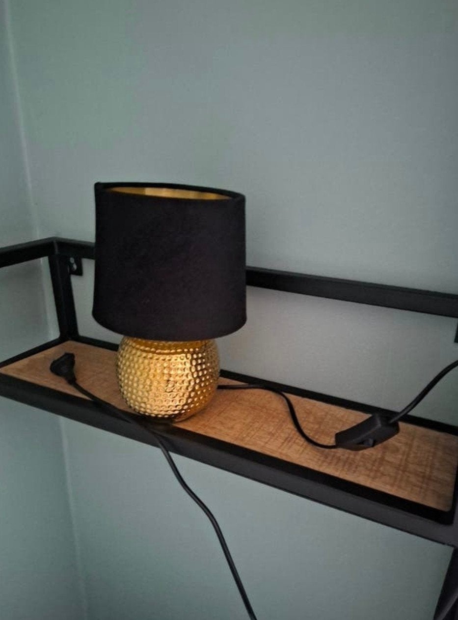 Leuke schemerlamp, Ophalen of Verzenden, Zo goed als nieuw, E14 (klein), Led-lamp