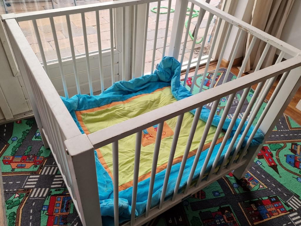 Bopita box - wit, Kinderen en Baby's, Boxen, Ophalen, Gebruikt, Rechthoekig, Boxkleed