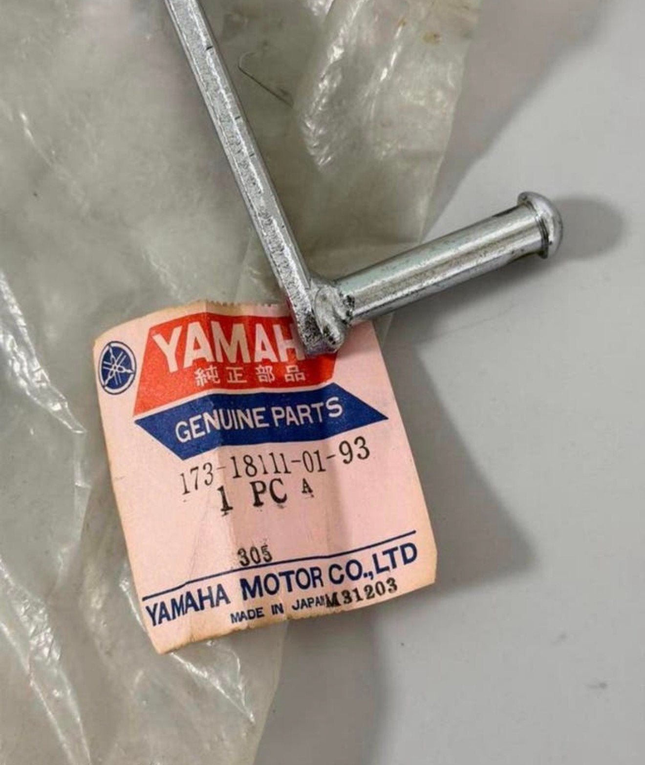 Yamaha versnelling pook pedaal chroom NOS 173-18111-01-93, Ophalen of Verzenden, H, H, H