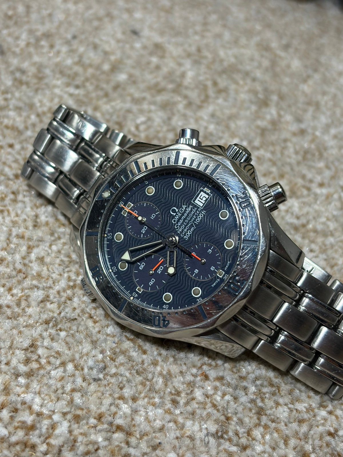 Omega Seamaster 300M Chronograph, referentie 2598.80.00., Ophalen of Verzenden, Zo goed als nieuw, Staal, Omega