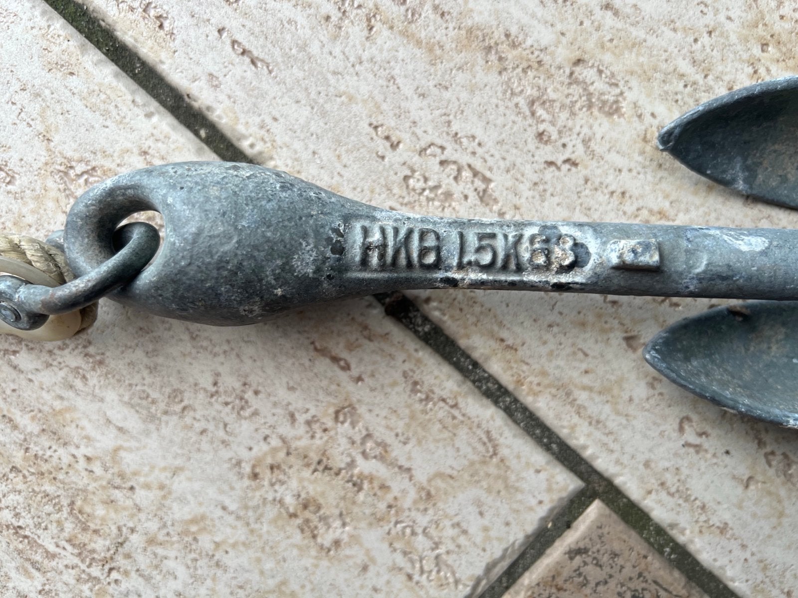 Paraplu-anker 1,5 kg met touw, Ophalen, Gebruikt, Overige typen