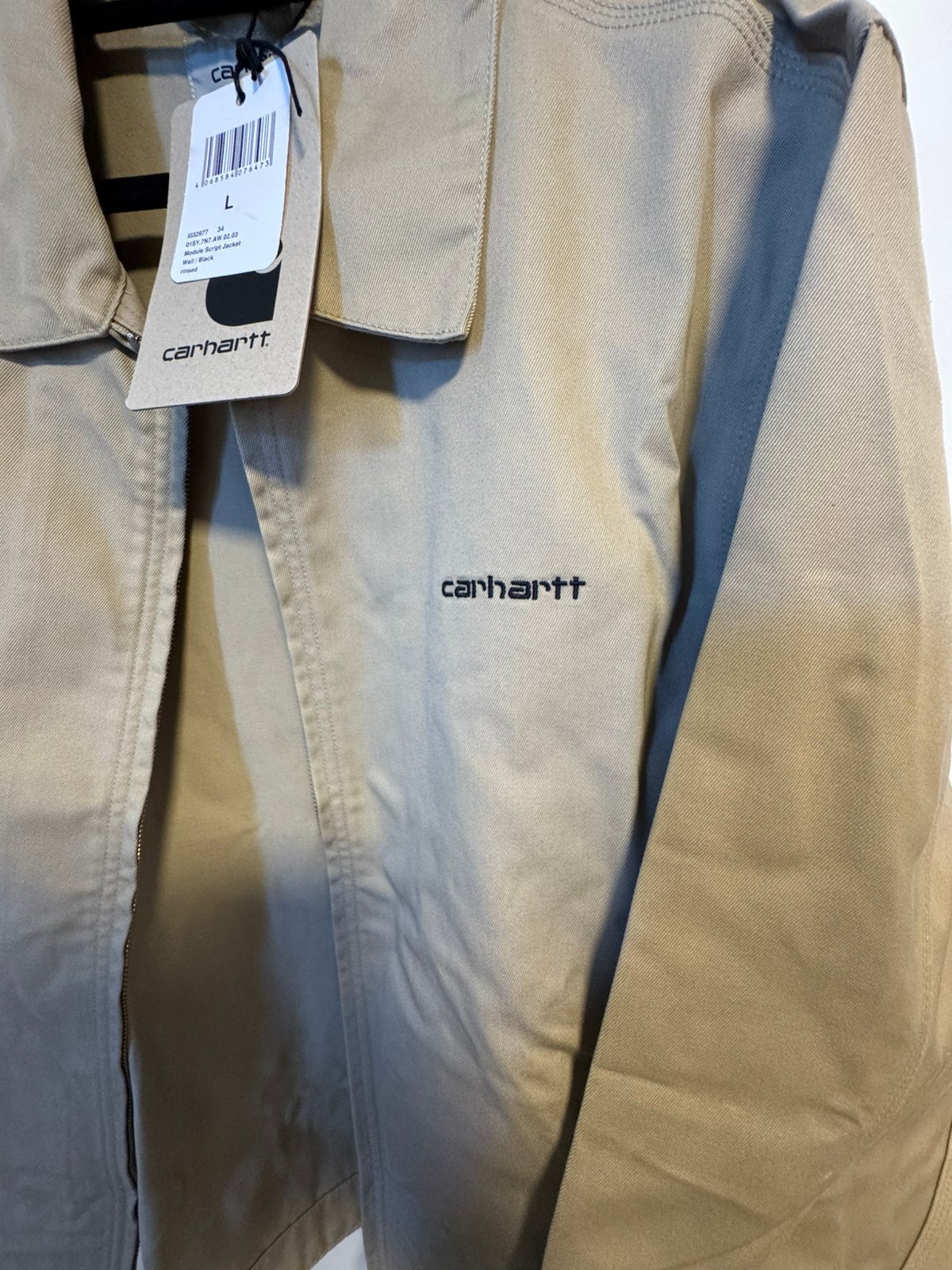 Carhartt WIP Jacket, Kleding | Heren, Jassen | Zomer, Ophalen of Verzenden, Zo goed als nieuw, Beige