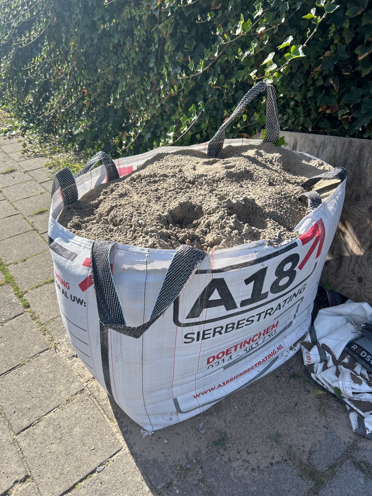 Big bag zand, Tuin en Terras, Ophalen, Nieuw, Straatzand