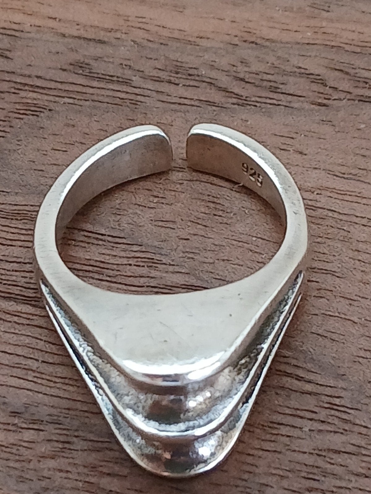 Verstelbare Zilveren Design Ring - 9.25 Zilvermerk, Ophalen of Verzenden