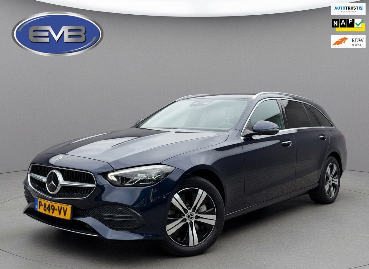 Mercedes-Benz C-klasse Estate 300 e Luxury Line, vol leder,, Auto's, Automaat, Achterwielaandrijving, Euro 6, 4 cilinders