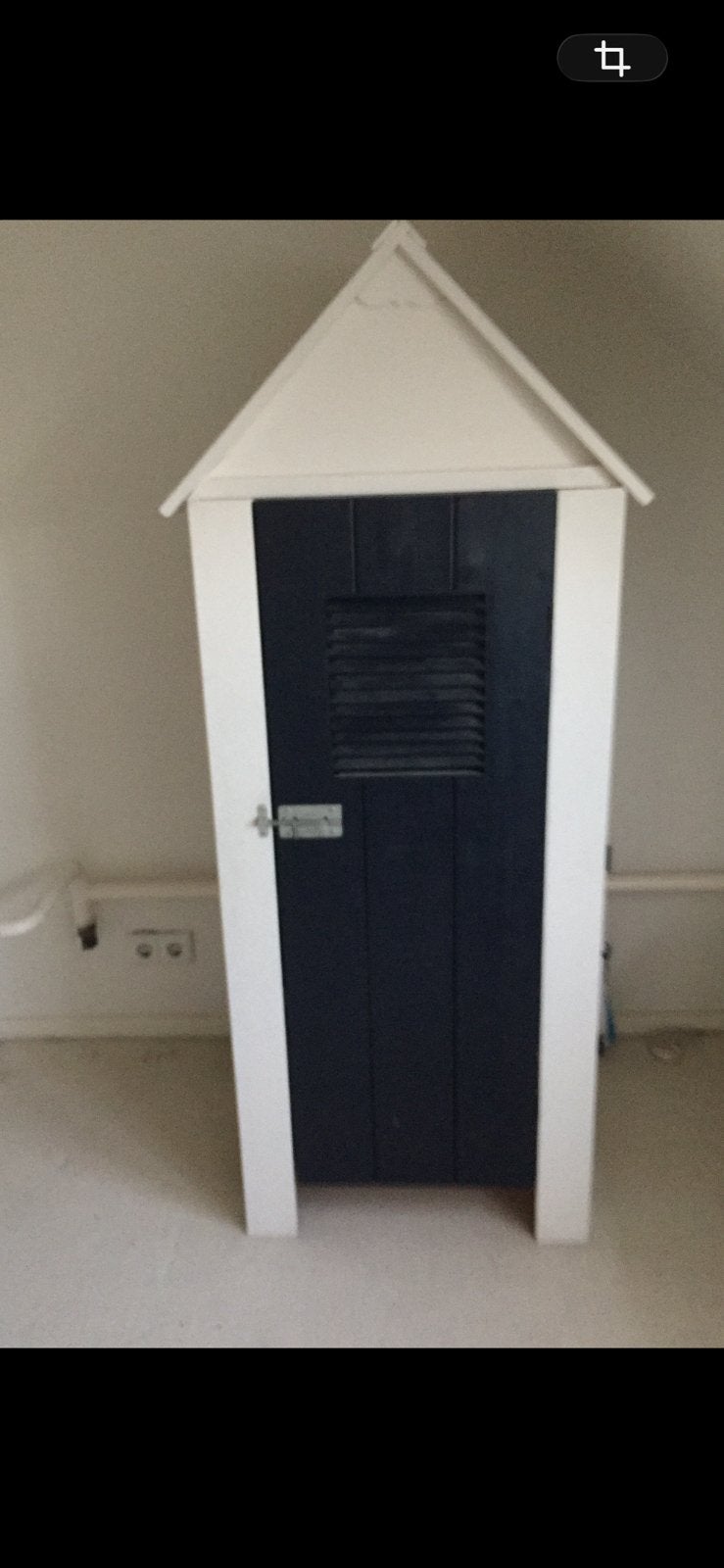 Mooie strandkast donkerblauw/wit, Ophalen, 50 tot 70 cm, 105 cm of meer, 100 cm of meer