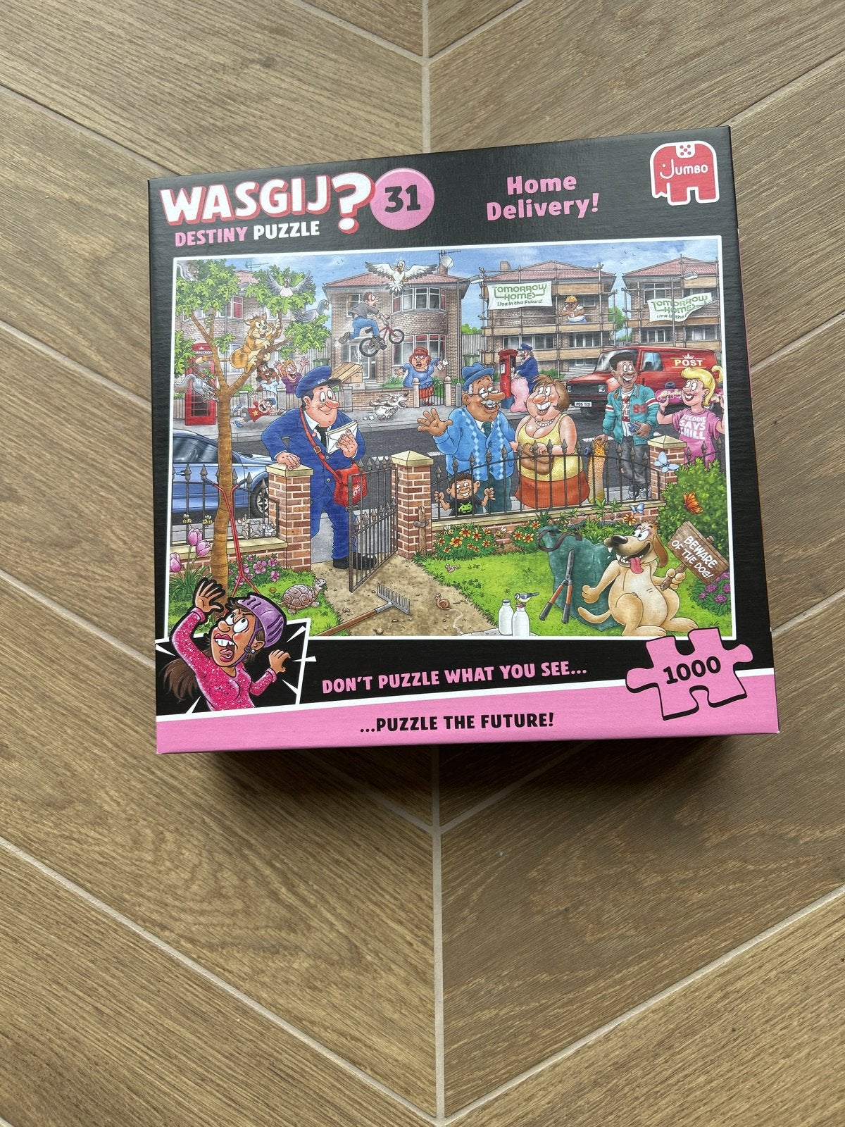 Wasgij? Destiny 31 Home Delivery! Legpuzzel 1000 stukjes, Ophalen of Verzenden, 500 t/m 1500 stukjes, Nieuw, Legpuzzel