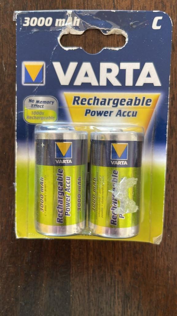 Varta rechargeable Engelse staaf=C, Ophalen of Verzenden, Nieuw, Oplaadbaar