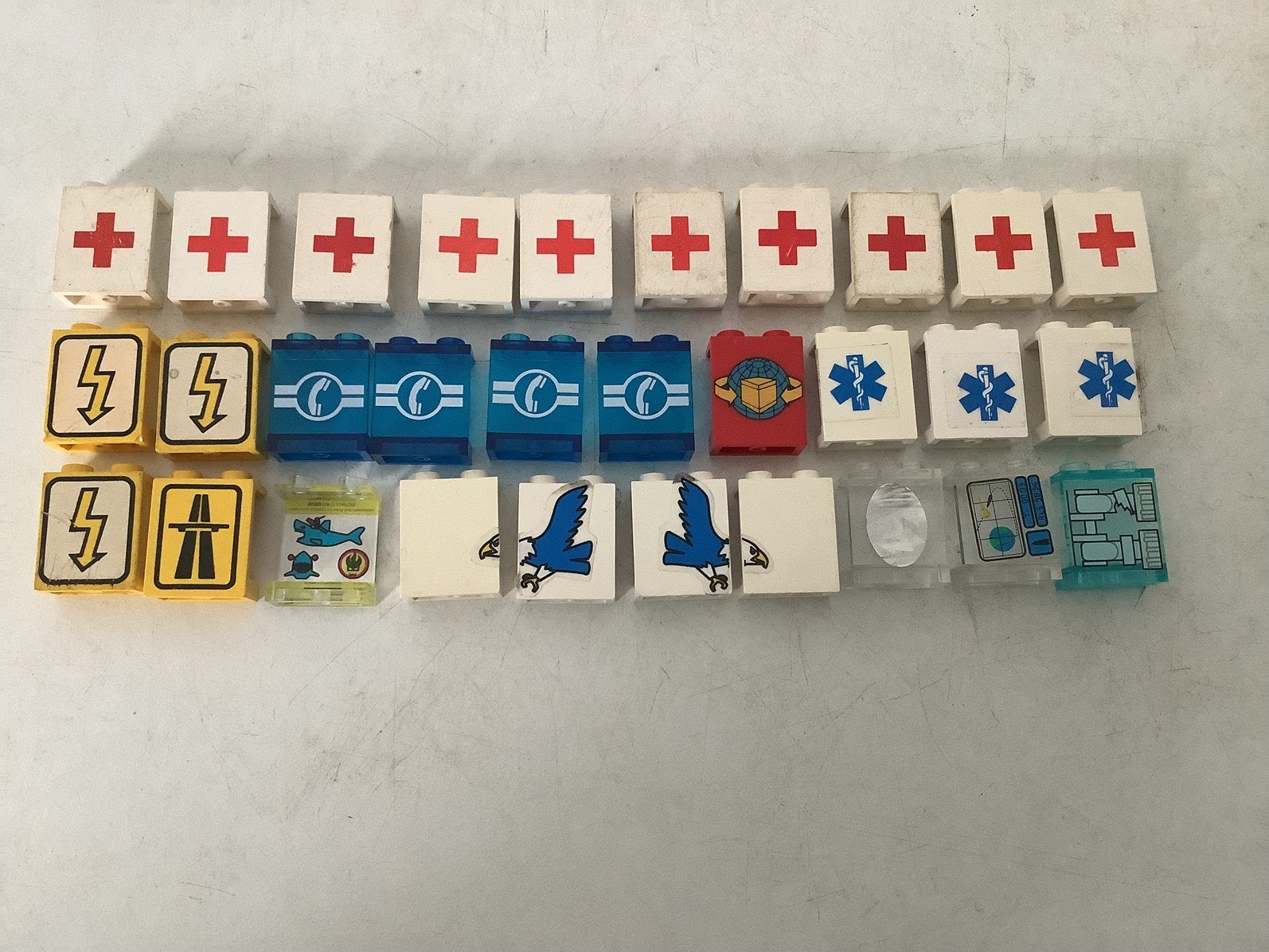 Lego paneel 1x2x2 met opdruk of sticker, Ophalen of Verzenden, Gebruikt, Losse stenen, Lego