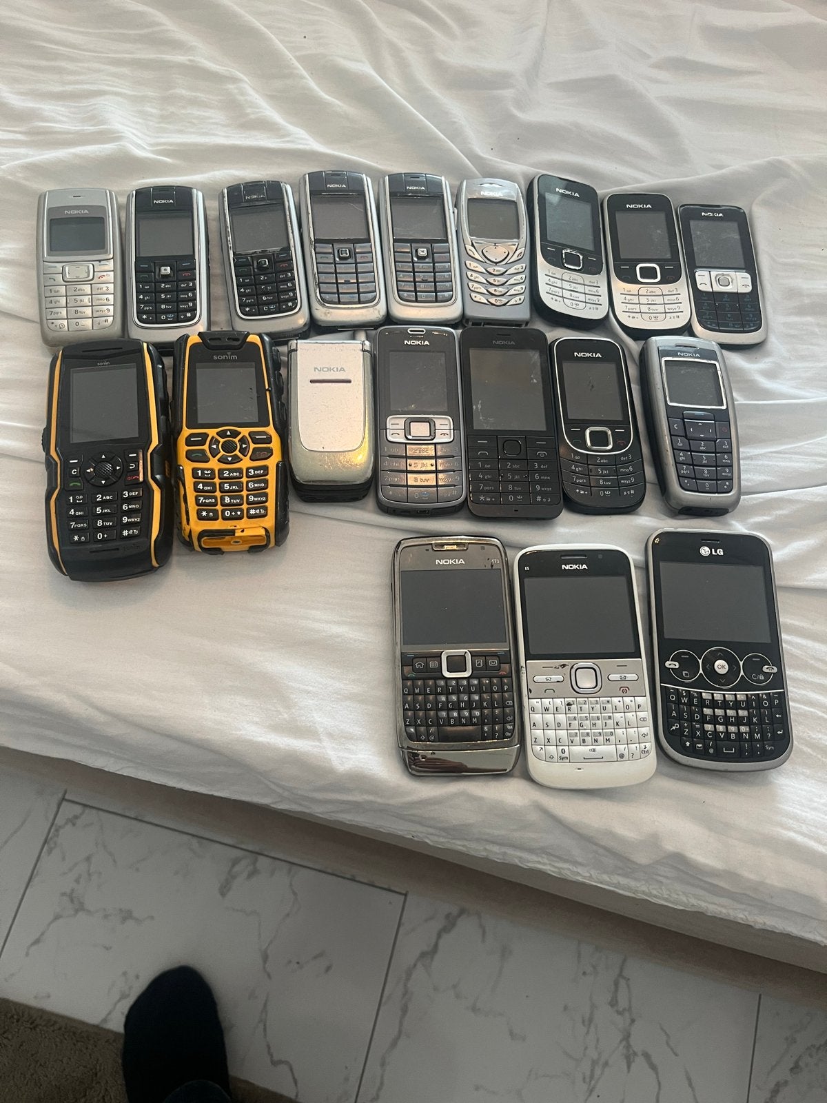 19 Telefoons (diverse modellen) - Werken, simlockvrij, Telecommunicatie, Mobiele telefoons | Overige merken, Gebruikt, Overige modellen