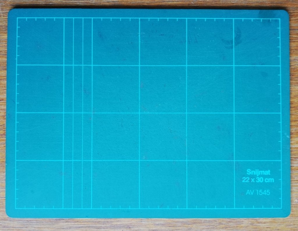 Snijmat 22 x 30 cm., Ophalen of Verzenden, Gebruikt, Knutselmateriaal