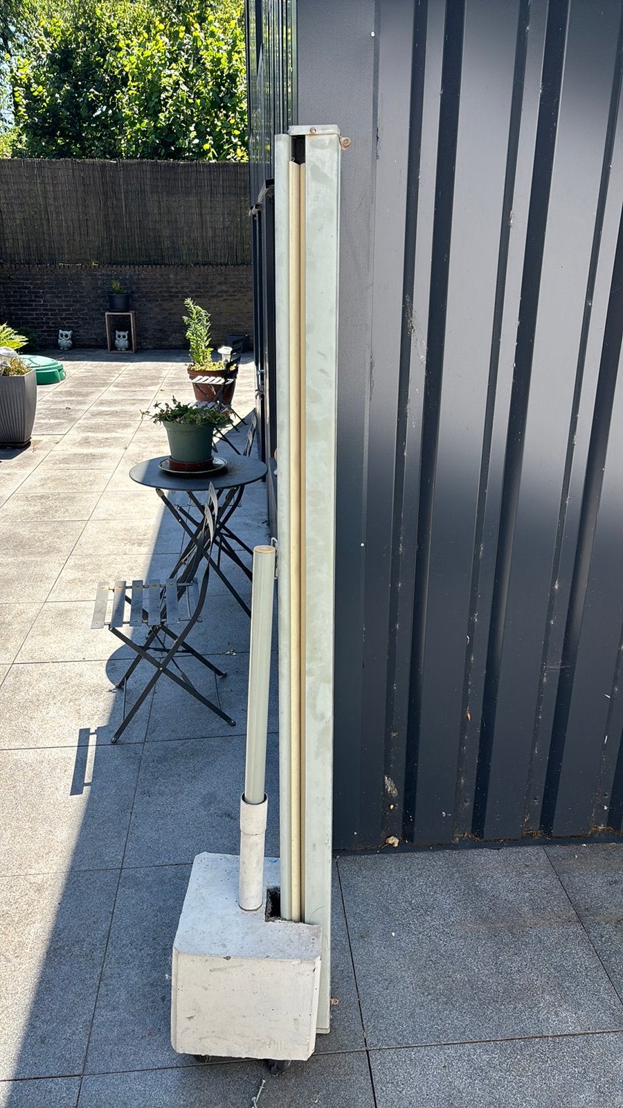 Windscherm 250 cm breed en 180 cm hoog, Tuin en Terras, Zonneschermen, 150 tot 300 cm, Ophalen, Gebruikt, Screen