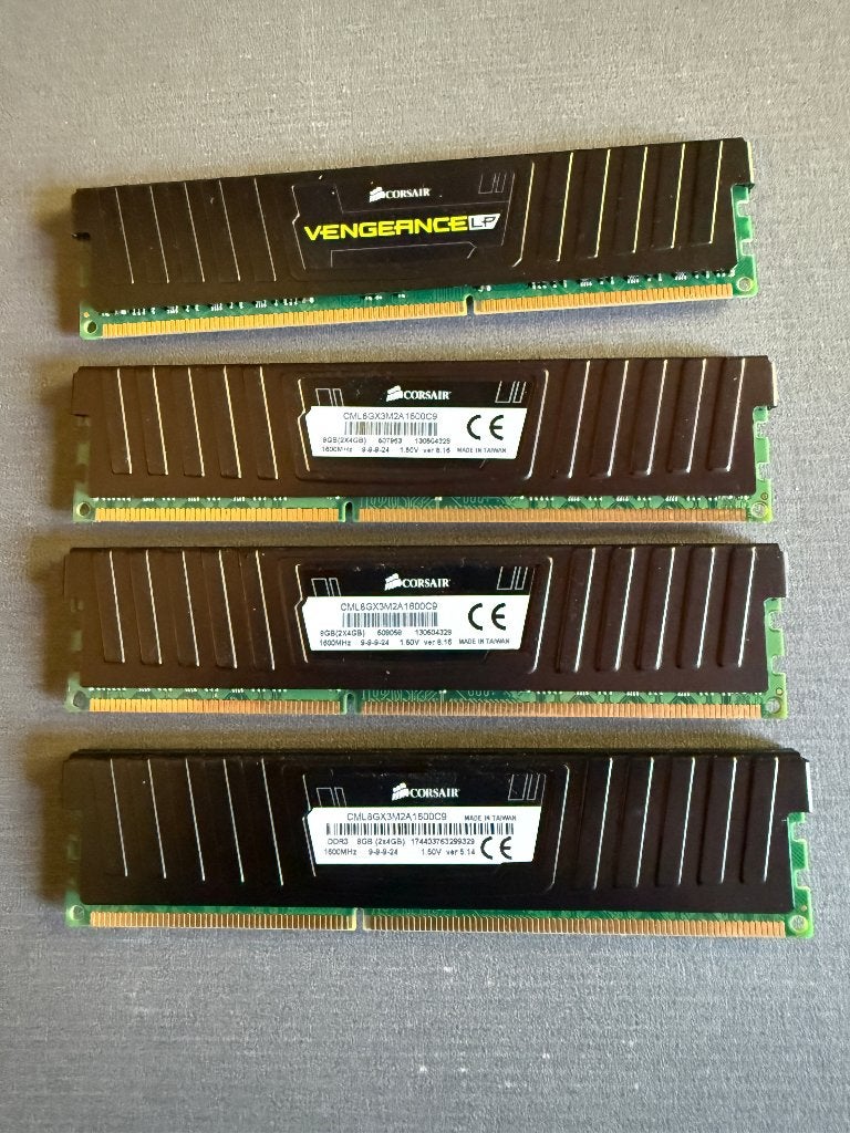 Corsair Vengeance DDR3 RAM 32GB, Computers en Software, RAM geheugen, Ophalen, Gebruikt, 32 GB, DDR3
