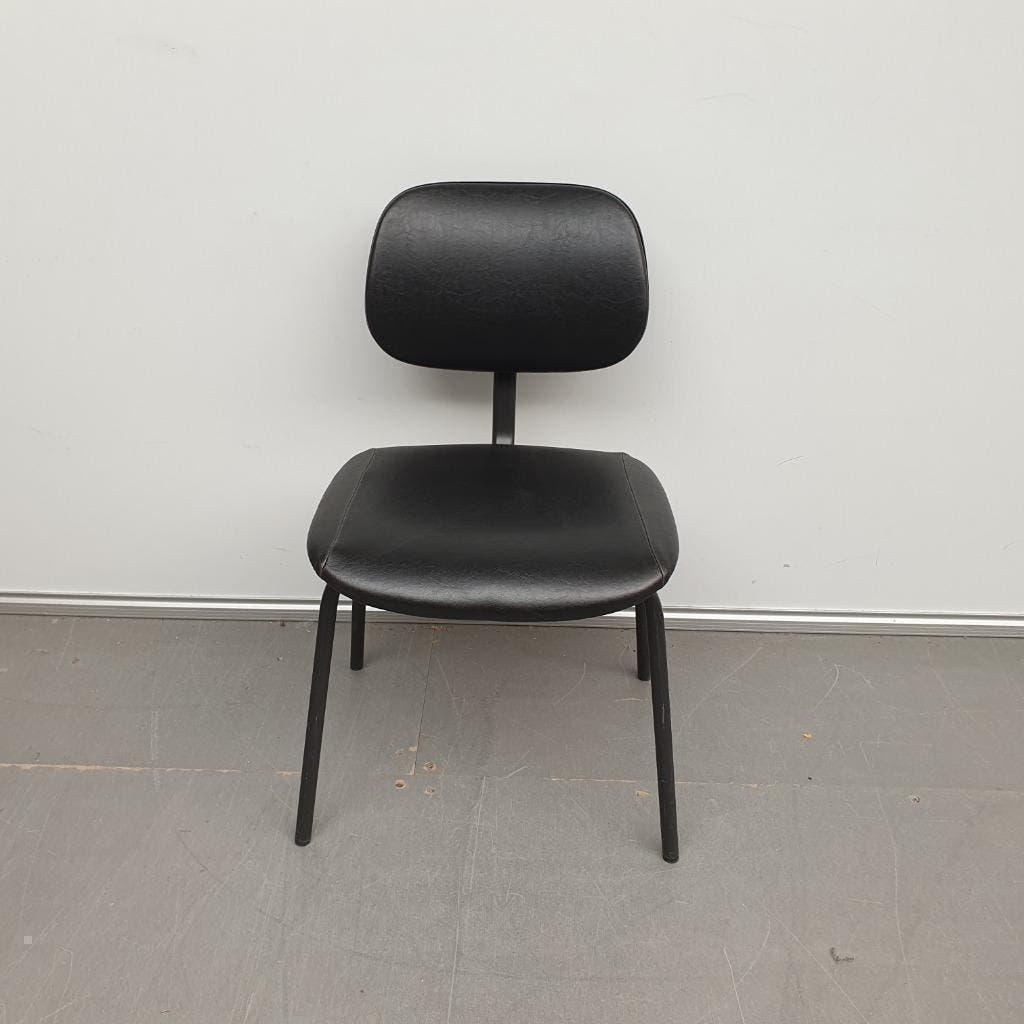 Ahrend Cirkel stoel - nieuwe zwarte skai retro, Ophalen, Gebruikt, Zwart, Vijf, Zes of meer stoelen