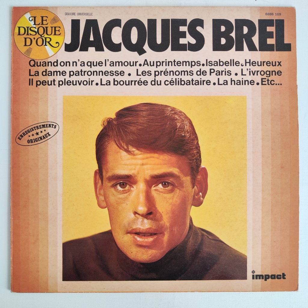 Jacques Brel – Le Disque D'Or (Vinyl), LP, Pop, Reissue, Ophalen of Verzenden