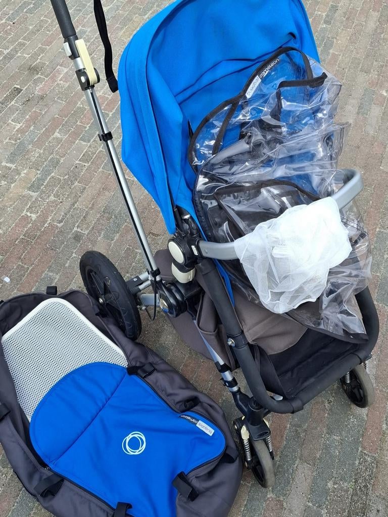 Complete blauwe Bugaboo Cameleon kinderwagen, Kinderen en Baby's, Kinderwagens en Combinaties, Ophalen, Gebruikt, Bugaboo, Combiwagen