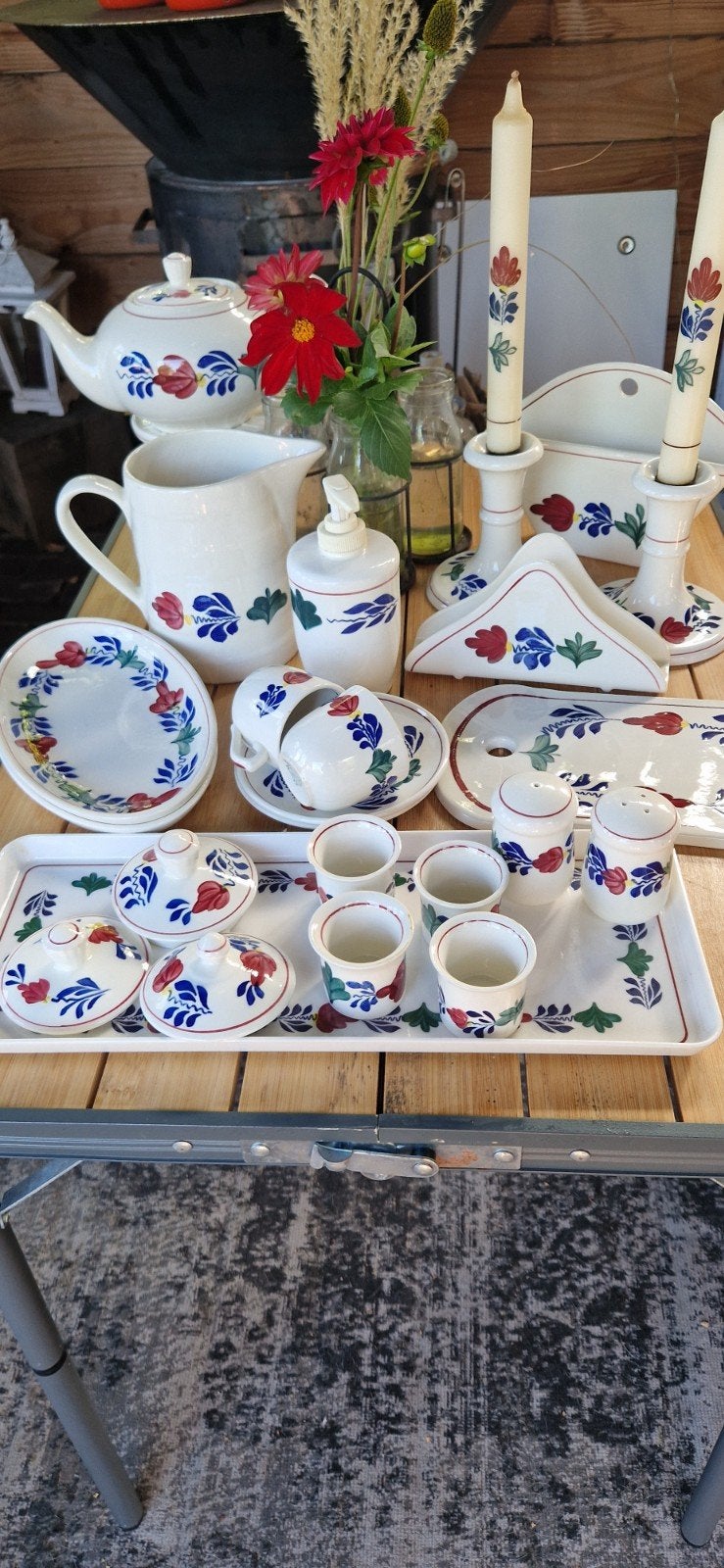 boerenbont ,leuke mooie serviesonderdelen, Antiek en Kunst, Antiek | Servies los, Ophalen