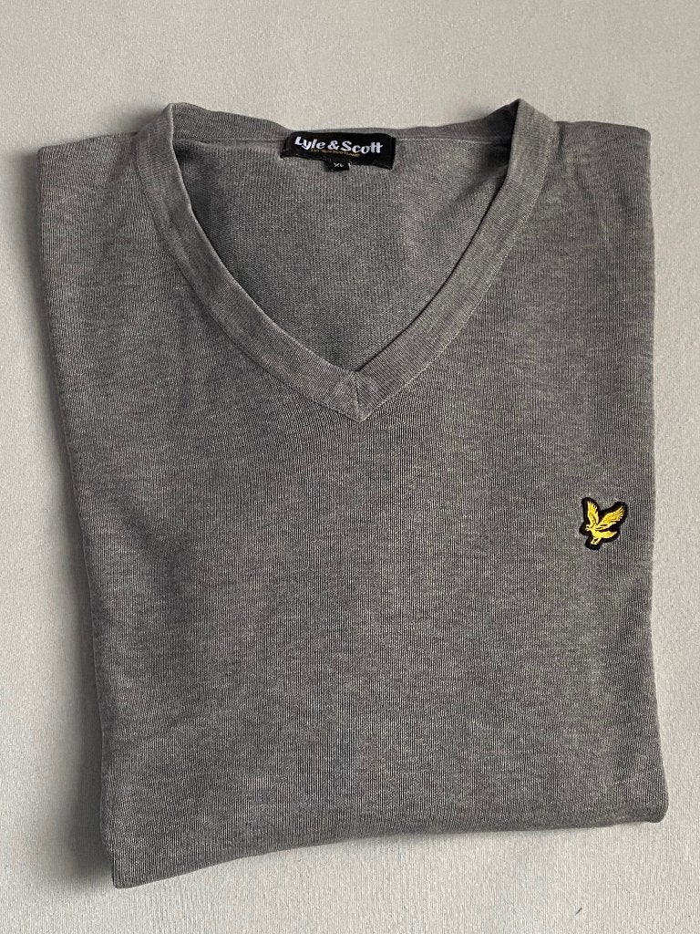 Lyle en Scott trui met v-hals, Maat 56/58 (XL), Ophalen of Verzenden, Lyle & Scott, Grijs