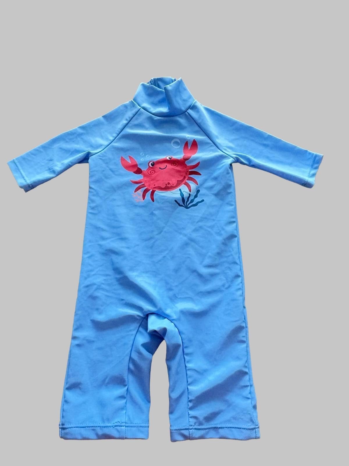 Primark UV-zwempakje met krab - Maat 80 (9-12 maanden), Kinderen en Baby's, Babykleding | Baby-zwemkleding, Zo goed als nieuw