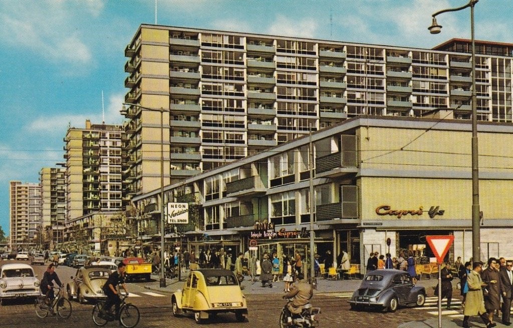 755R Rotterdam Karel Doormanstraat rechts v.Oldenbarneveltst, Ophalen of Verzenden, 1960 tot 1980, Ongelopen, Zuid-Holland